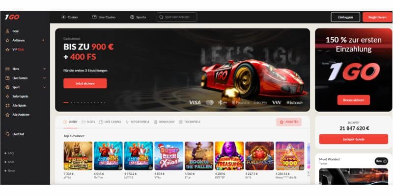 1GO Casino Bonus
