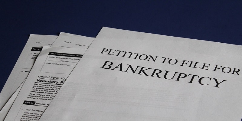 Bankruptcy at Online Casinos