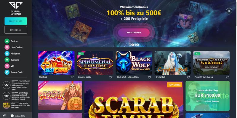 Buran Casino Test